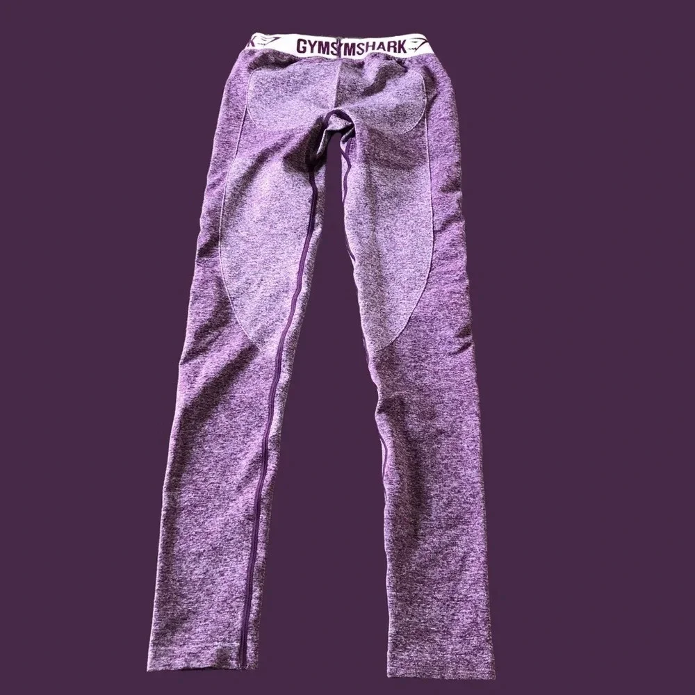 Gymshark size XS Purple Seamless Flex Sculpting Leggings Workout Train‎ Lift Run